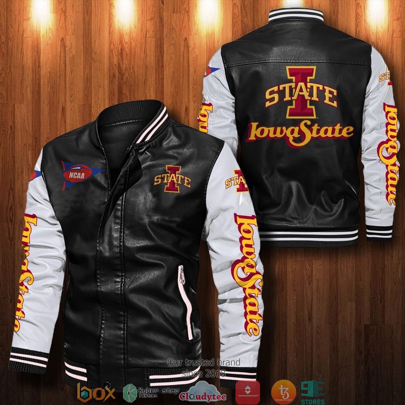BEST Iowa State Cyclones Bomber Leather Jacket 12