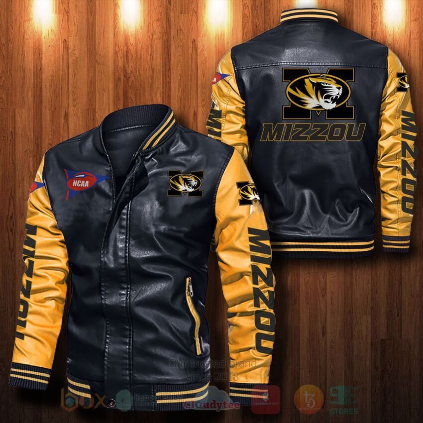 TOP NCAA Missouri Tigers All Over Print Bomber Leather Jacket 4 TOP NCAA Missouri Tigers All Over Print Bomber Leather Jacket - Image 4