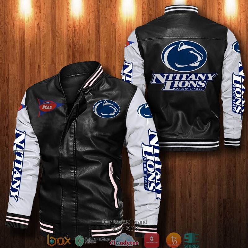 BEST Penn State Nittany Lions Bomber Leather Jacket 13
