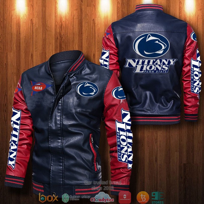 BEST Penn State Nittany Lions Bomber Leather Jacket 4 BEST Penn State Nittany Lions Bomber Leather Jacket - Image 4