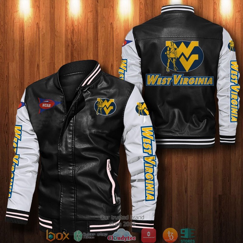BEST West Virginia Mountaineers Bomber Leather Jacket 13
