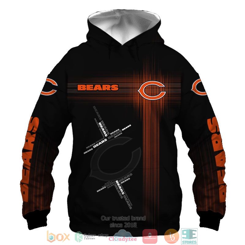 NEW Chicago Bears Orange full printed shirt, hoodie 51