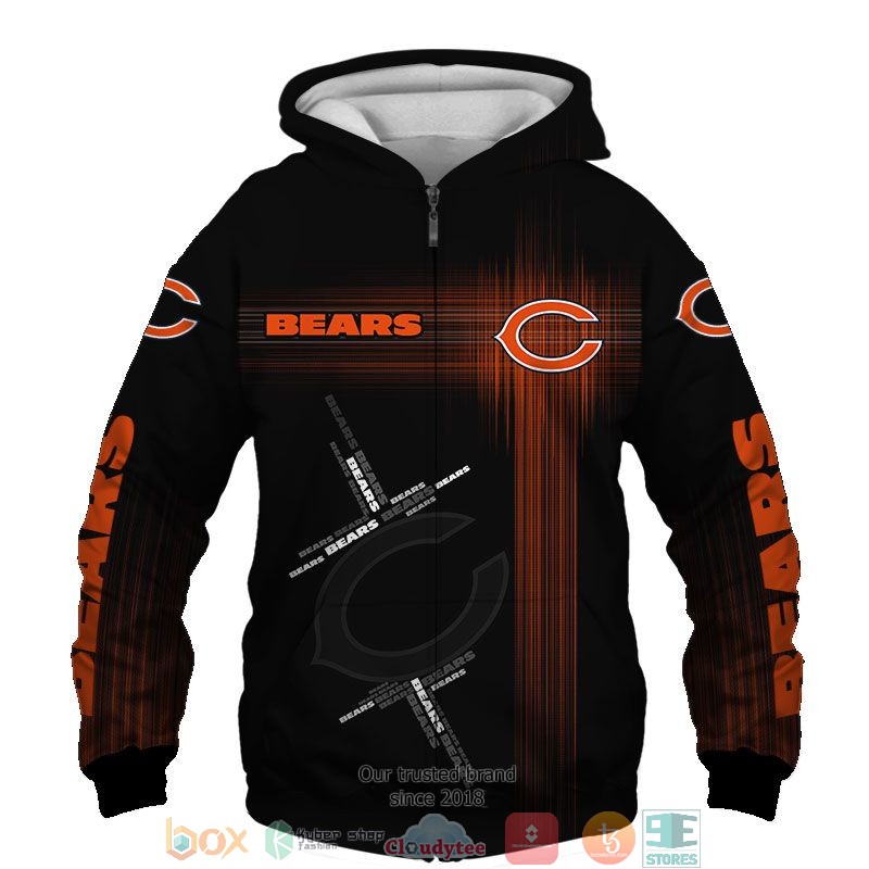 NEW Chicago Bears Orange full printed shirt, hoodie 26