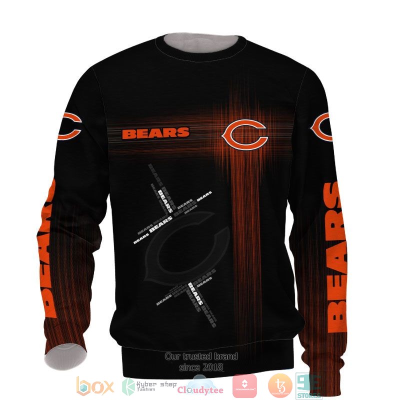 NEW Chicago Bears Orange full printed shirt, hoodie 39