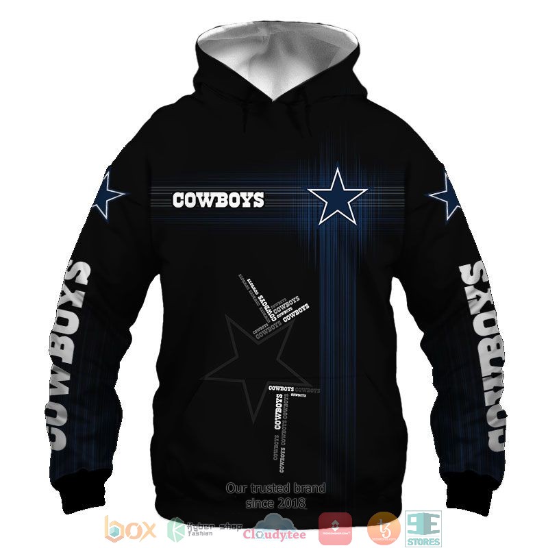 NEW Dallas Cowboys Black Navy full printed shirt, hoodie 52