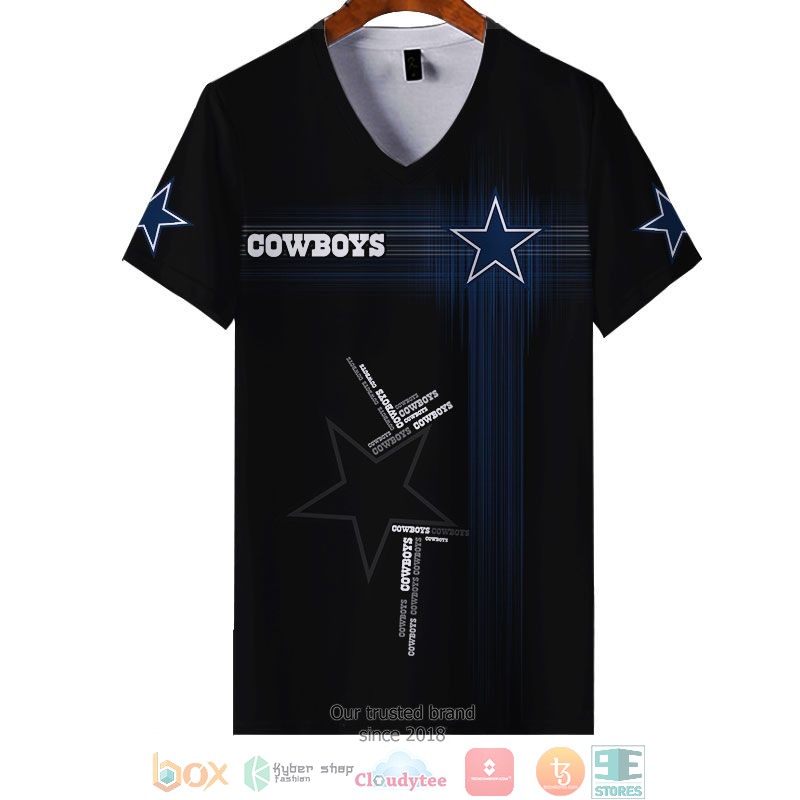 NEW Dallas Cowboys Black Navy full printed shirt, hoodie 20
