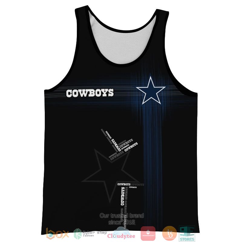 NEW Dallas Cowboys Black Navy full printed shirt, hoodie 46
