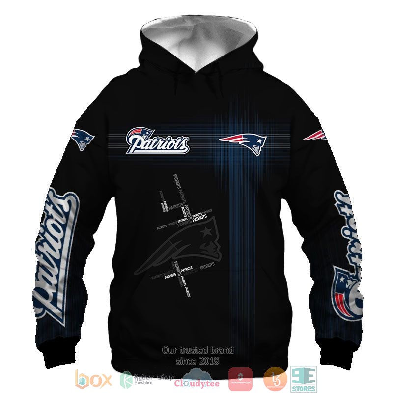 NEW New England Patriots Navy full printed shirt, hoodie 50