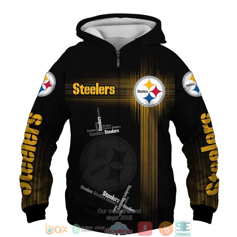 NEW Pittsburgh Steelers Yellow full printed shirt, hoodie 59