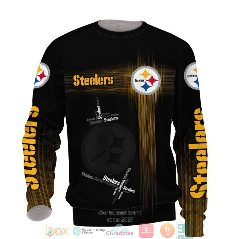 NEW Pittsburgh Steelers Yellow full printed shirt, hoodie 4