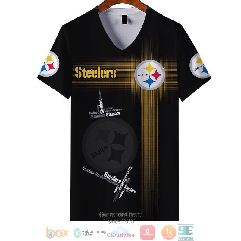 NEW Pittsburgh Steelers Yellow full printed shirt, hoodie 43
