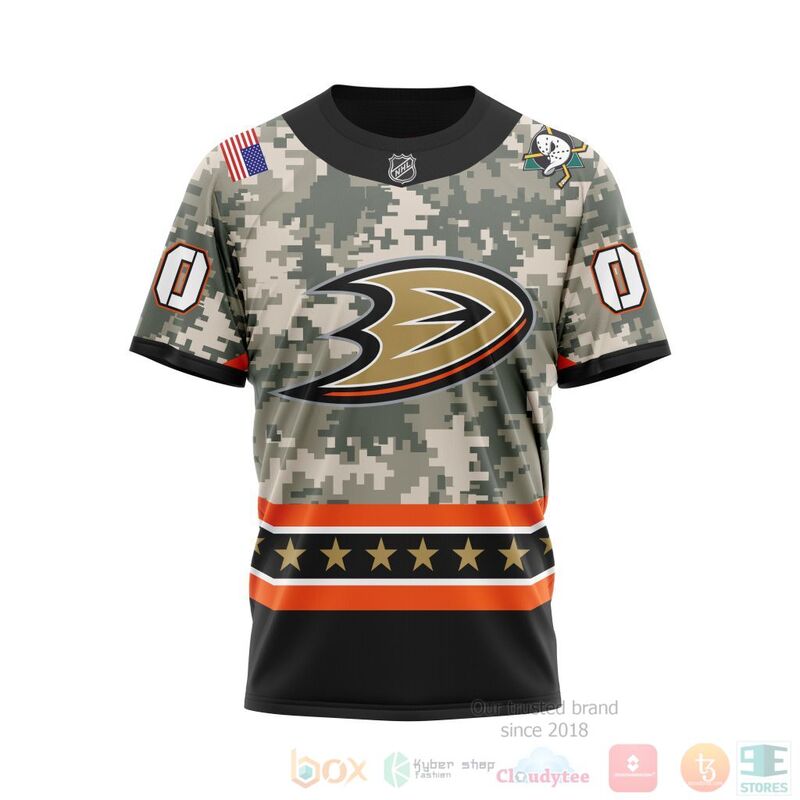 TOP NHL Anaheim Ducks Honor Military White Camo Color All Over Print Custom 3D Hoodie, Shirt 4