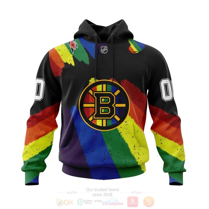 TOP NHL Boston Bruins LGBT Pride Personalized Custom 3D T-Shirt, Hoodie 15