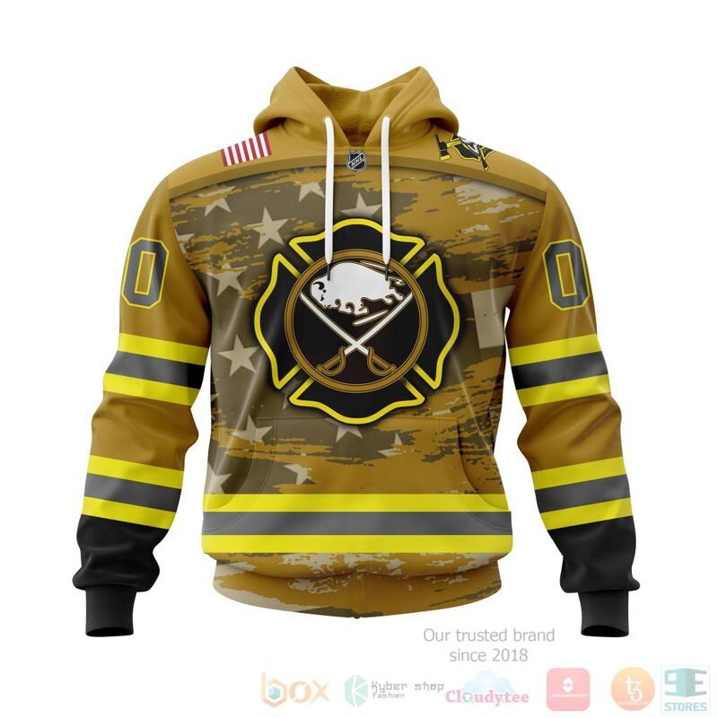 TOP NHL Buffalo Sabres Honnor Firefighter Yellow All Over Print Custom 3D Hoodie, Shirt 15