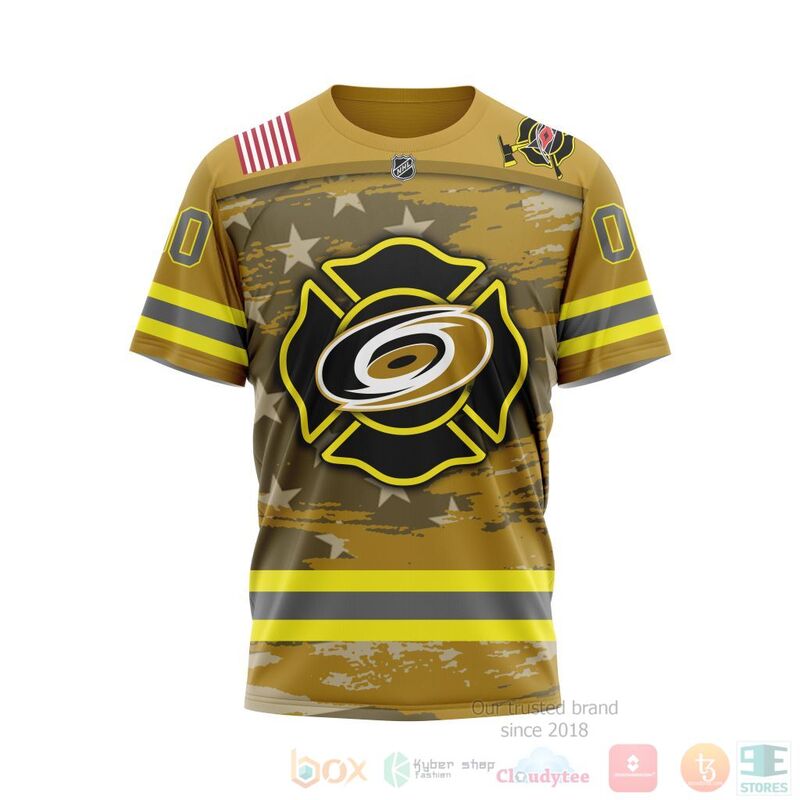 TOP NHL Carolina Hurricanes Honnor Firefighter Yellow All Over Print Custom 3D Hoodie, Shirt 4 TOP NHL Carolina Hurricanes Honnor Firefighter Yellow All Over Print Custom 3D Hoodie, Shirt - Image 4