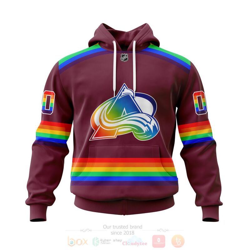 TOP NHL Colorado Avalanche LGBT Pride Red Personalized Custom 3D T-Shirt, Hoodie 14