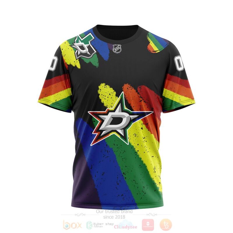 TOP NHL Dallas Stars LGBT Pride Personalized Custom 3D T-Shirt, Hoodie 3 TOP NHL Dallas Stars LGBT Pride Personalized Custom 3D T-Shirt, Hoodie - Image 3