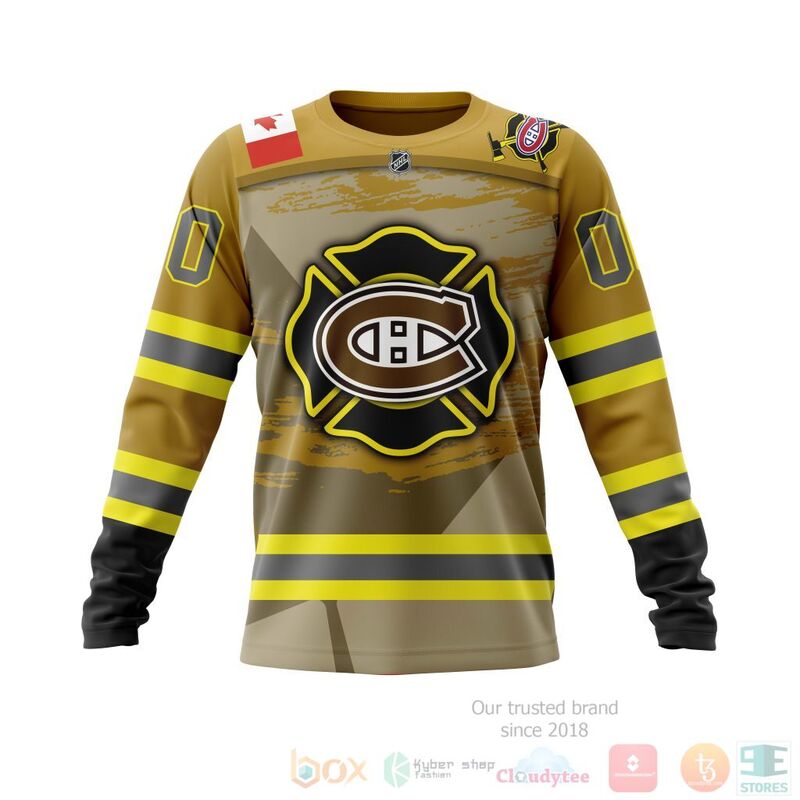 Alternative view of TOP NHL Montreal Canadiens Honnor Firefighter All Over Print Custom 3D Hoodie, Shirt