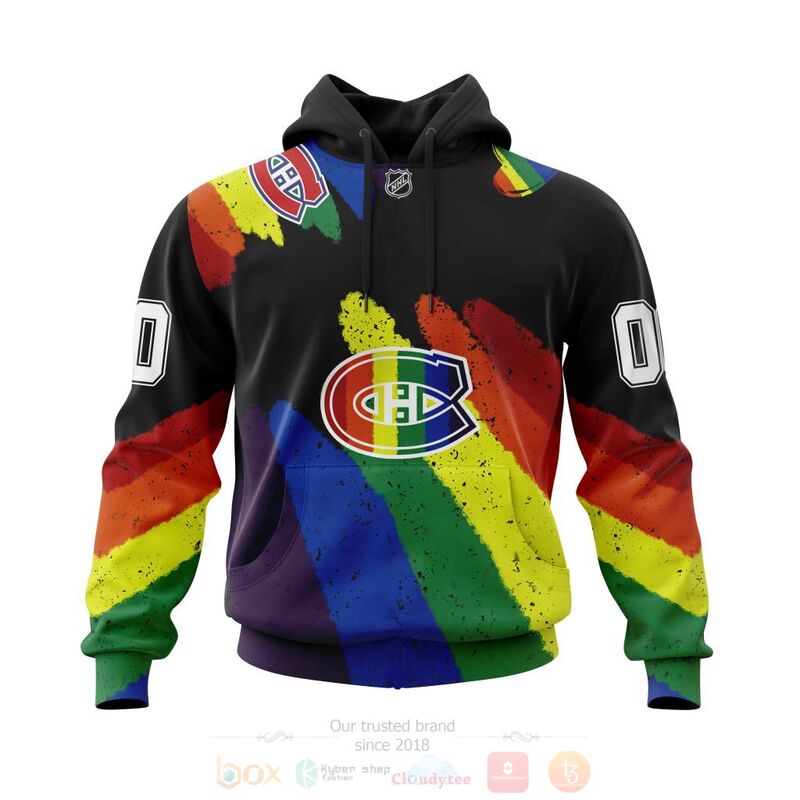 TOP NHL Montreal Canadiens LGBT Pride Personalized Custom 3D T-Shirt, Hoodie 14
