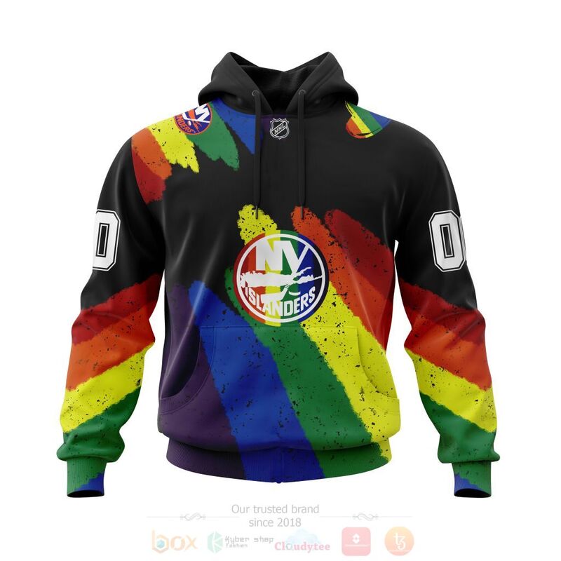 TOP NHL New York Islanders LGBT Pride Personalized Custom 3D T-Shirt, Hoodie 14