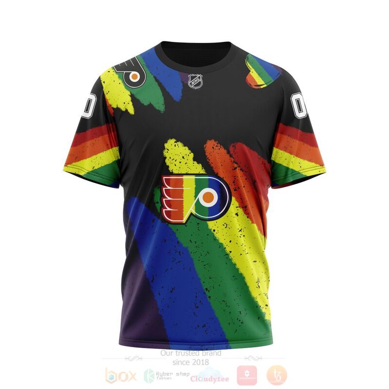 TOP NHL Philadelphia Flyers LGBT Pride Personalized Custom 3D T-Shirt, Hoodie 3 TOP NHL Philadelphia Flyers LGBT Pride Personalized Custom 3D T-Shirt, Hoodie - Image 3