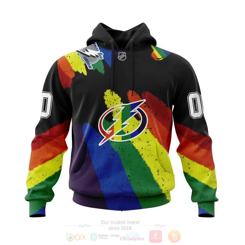 TOP NHL Tampa Bay Lightning LGBT Pride Personalized Custom 3D T-Shirt, Hoodie 15