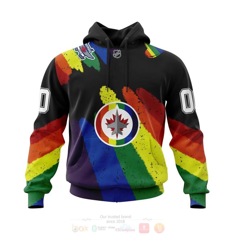 TOP NHL Winnipeg Jets LGBT Pride Personalized Custom 3D T-Shirt, Hoodie 15