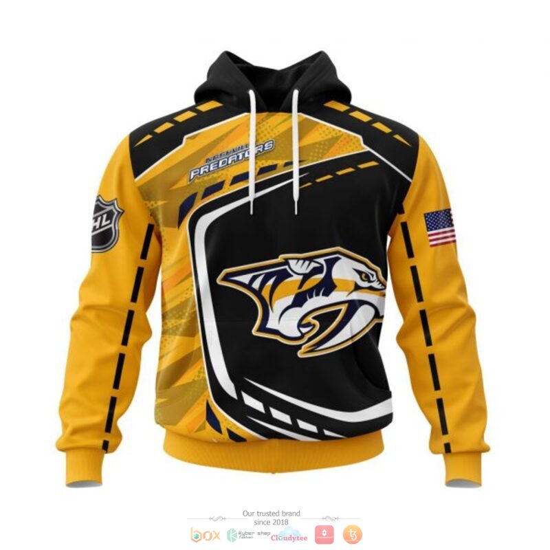BEST Nashville Predators black yellow all over print 3D shirt, hoodie 18