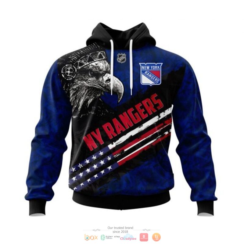 BEST New York Rangers Eagle American flag all over print 3D shirt, hoodie 18