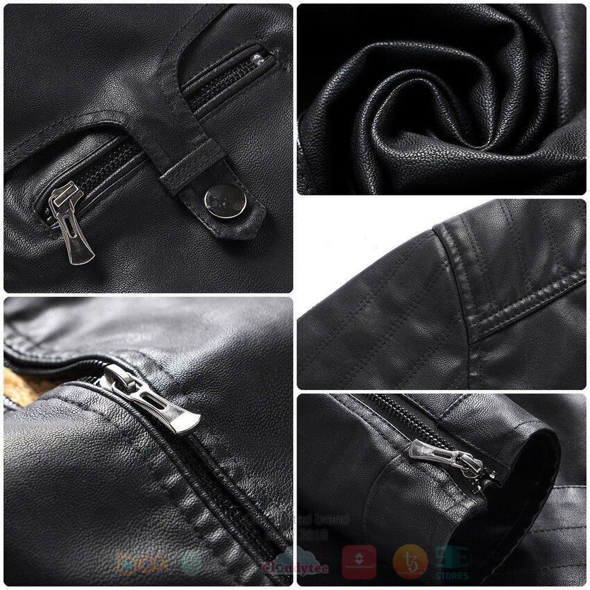 TOP Nissan Fleece 2D Leather Pu Jacket 4 TOP Nissan Fleece 2D Leather Pu Jacket - Image 4