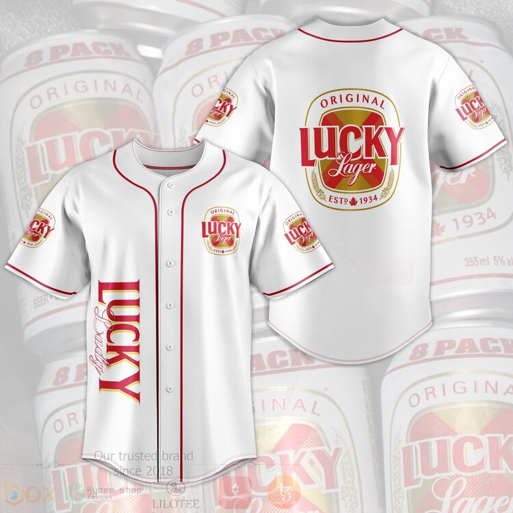 TOP Original Lucky Lager 1934 AOP Baseball Jersey 2