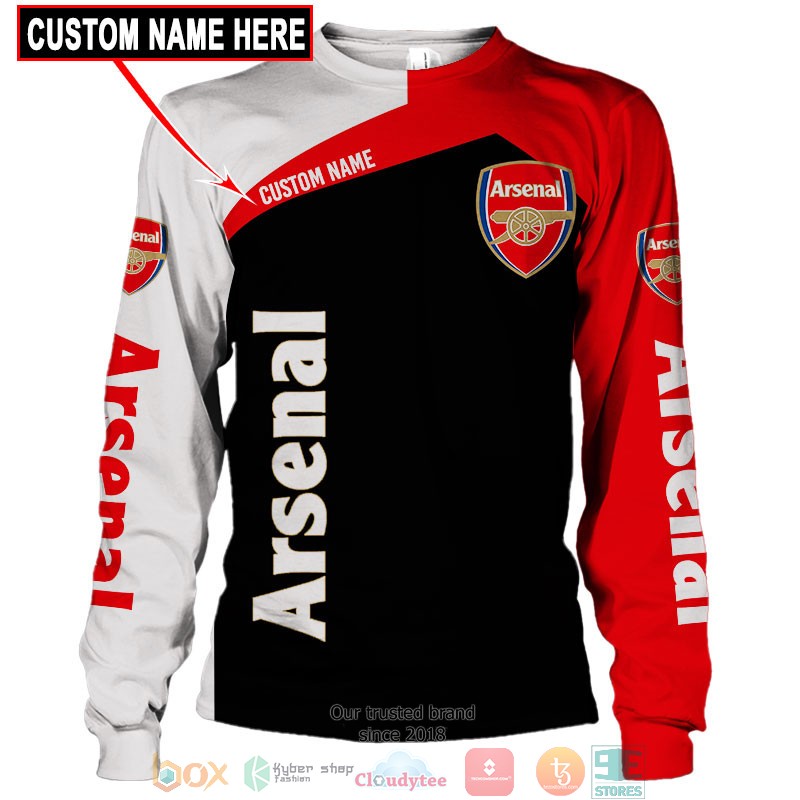 HOT Arsenal Custom name full printed shirt, hoodie 4