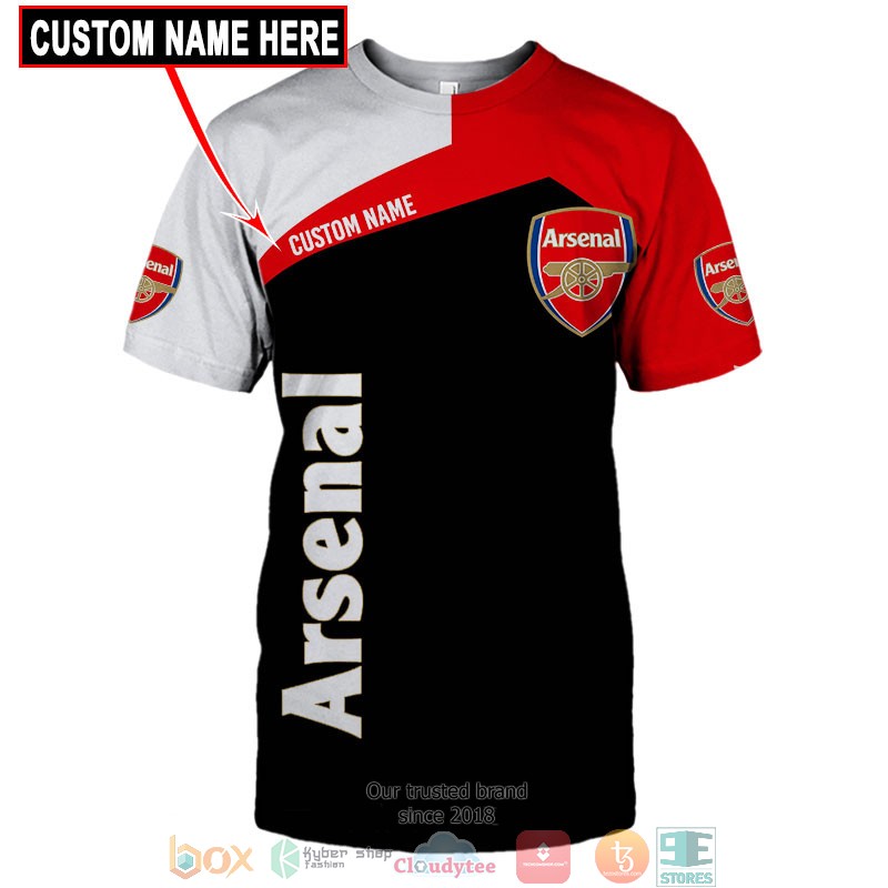 HOT Arsenal Custom name full printed shirt, hoodie 10