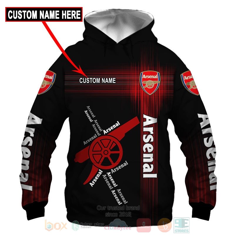 BEST Personalized Arsenal black custom All Over Print 3D shirt, hoodie 49
