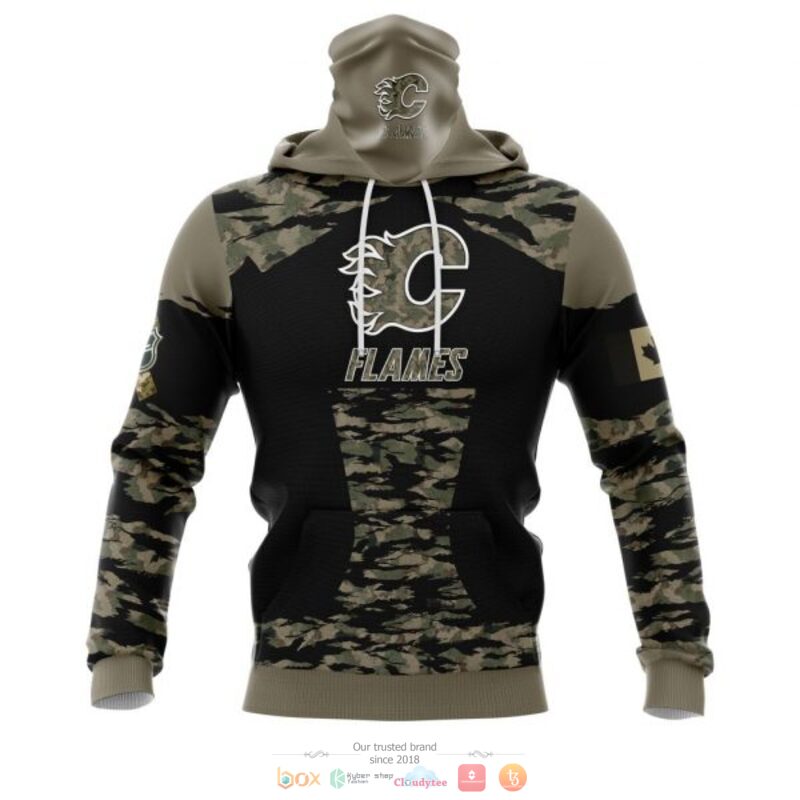 BEST Personalized Calgary Flames green camo custom all over print 3D shirt, hoodie - Image 4