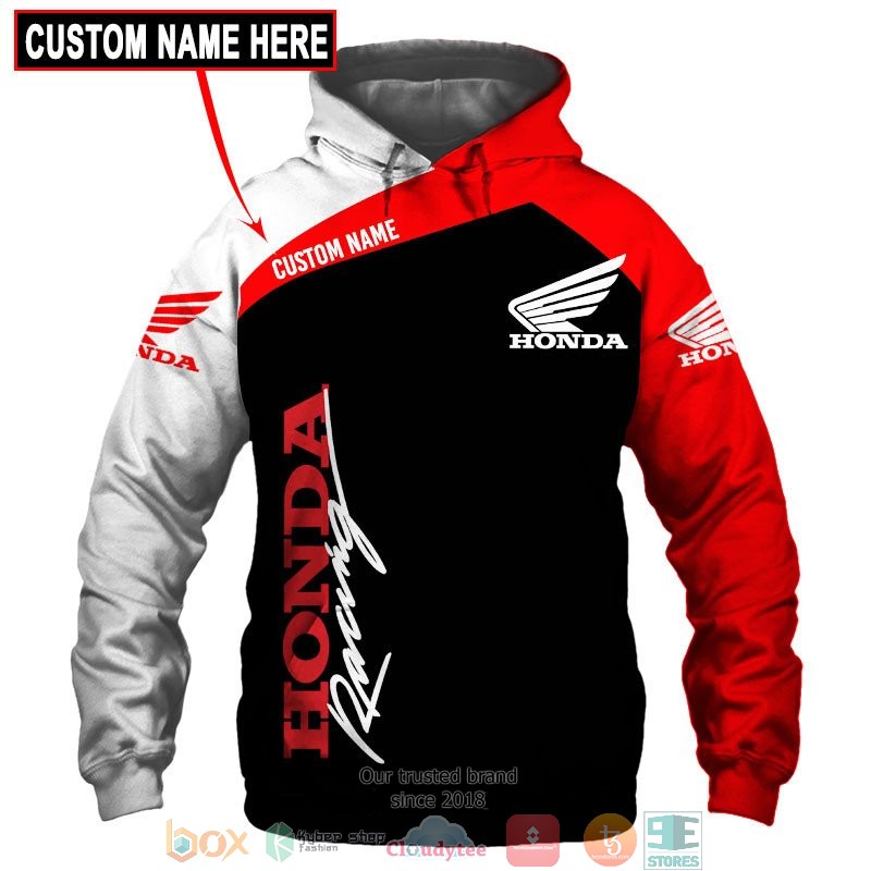 HOT Honda Motor Racing Custom name full printed shirt, hoodie 1