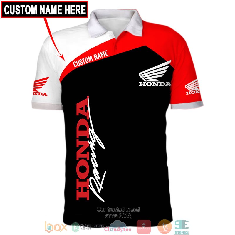 HOT Honda Motor Racing Custom name full printed shirt, hoodie 9