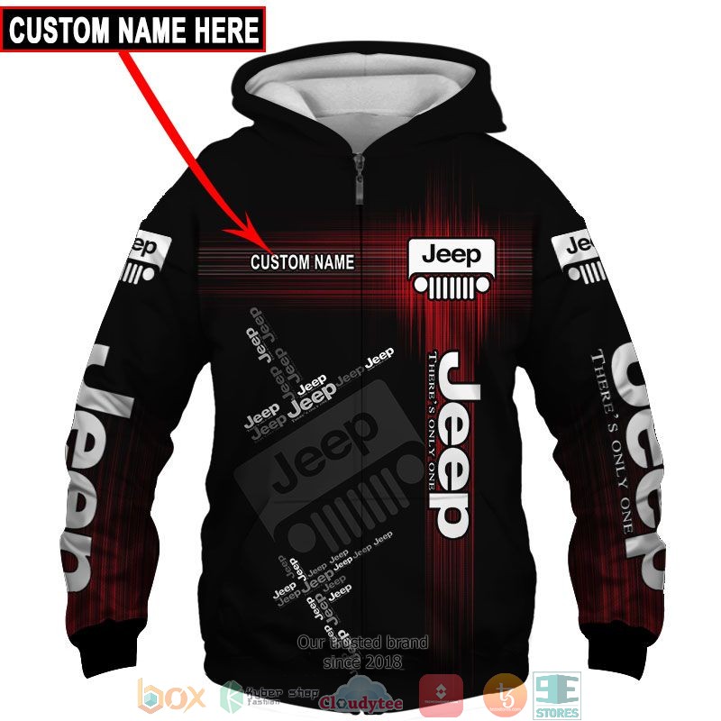 HOT Jeep Red Custom name full printed shirt, hoodie 26