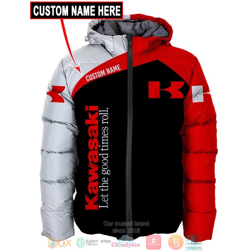 HOT Kawasaki Let's the good time roll Custom name full printed shirt, hoodie 42