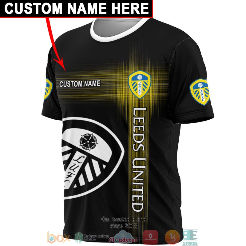 HOT Leeds United Custom name full printed shirt, hoodie 10