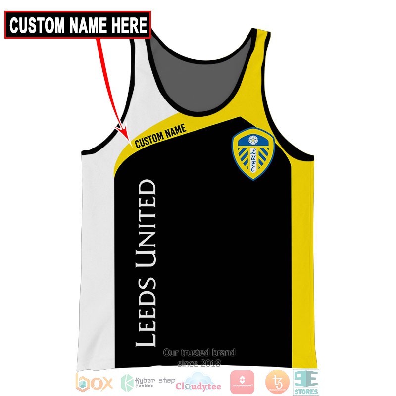 HOT Leeds United Yellow Custom name full printed shirt, hoodie 11