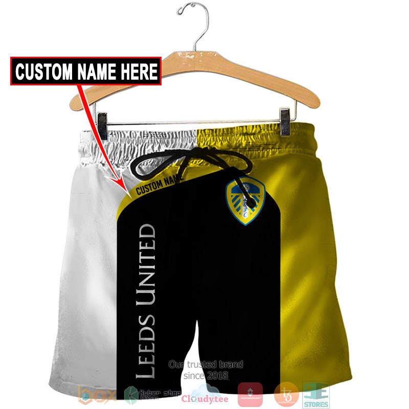 HOT Leeds United Yellow Custom name full printed shirt, hoodie 12