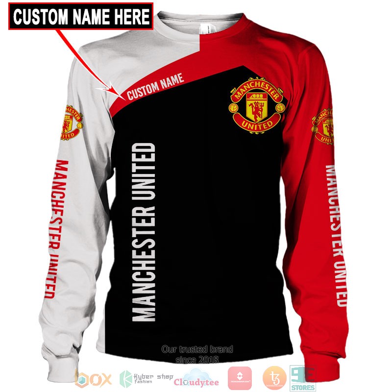 HOT Manchester United Custom name full printed shirt, hoodie 27