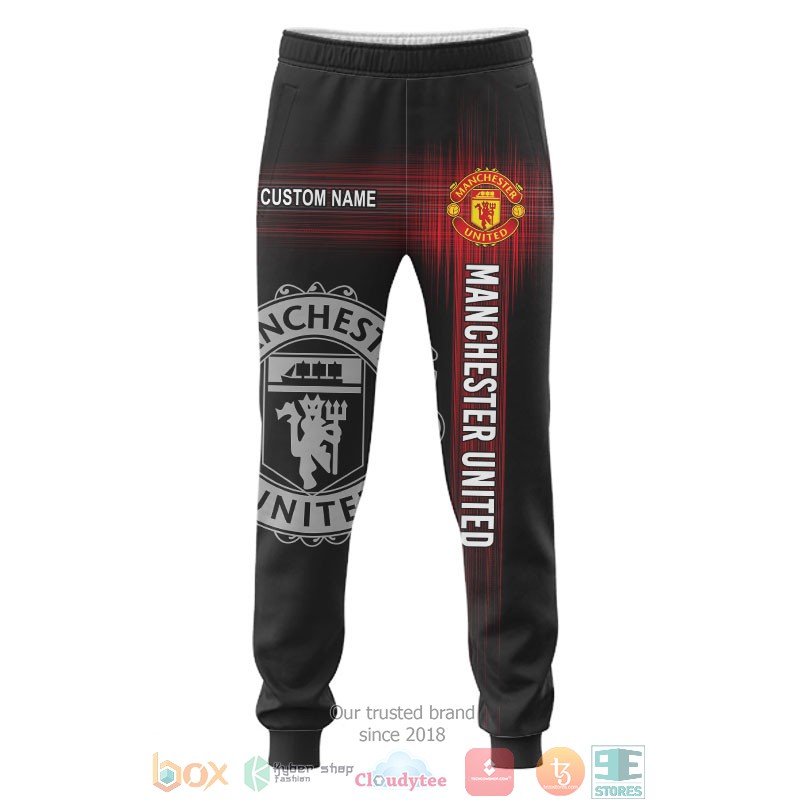 HOT Manchester United Black Custom name full printed shirt, hoodie 28