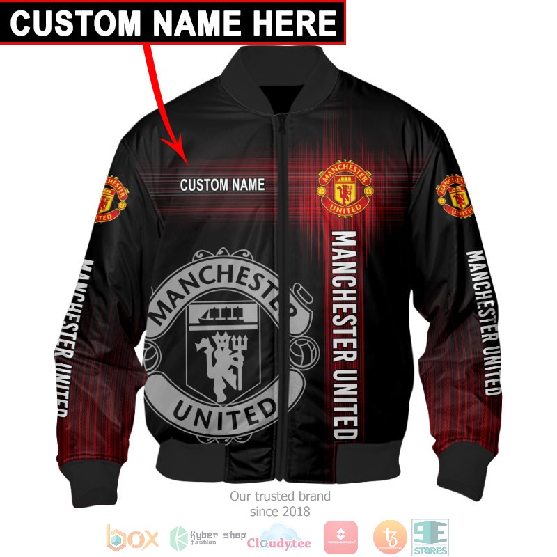 HOT Manchester United Black Custom name full printed shirt, hoodie 29