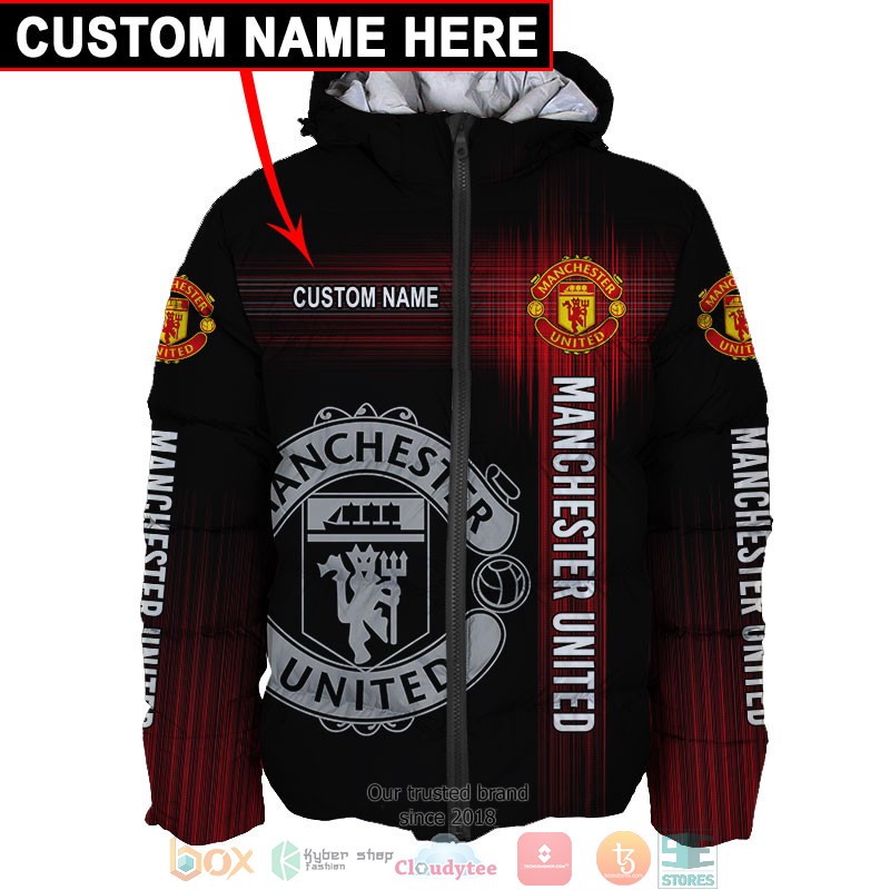 HOT Manchester United Black Custom name full printed shirt, hoodie 30