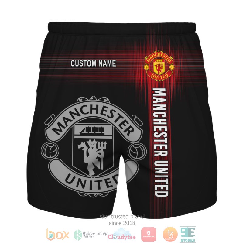 HOT Manchester United Black Custom name full printed shirt, hoodie 12