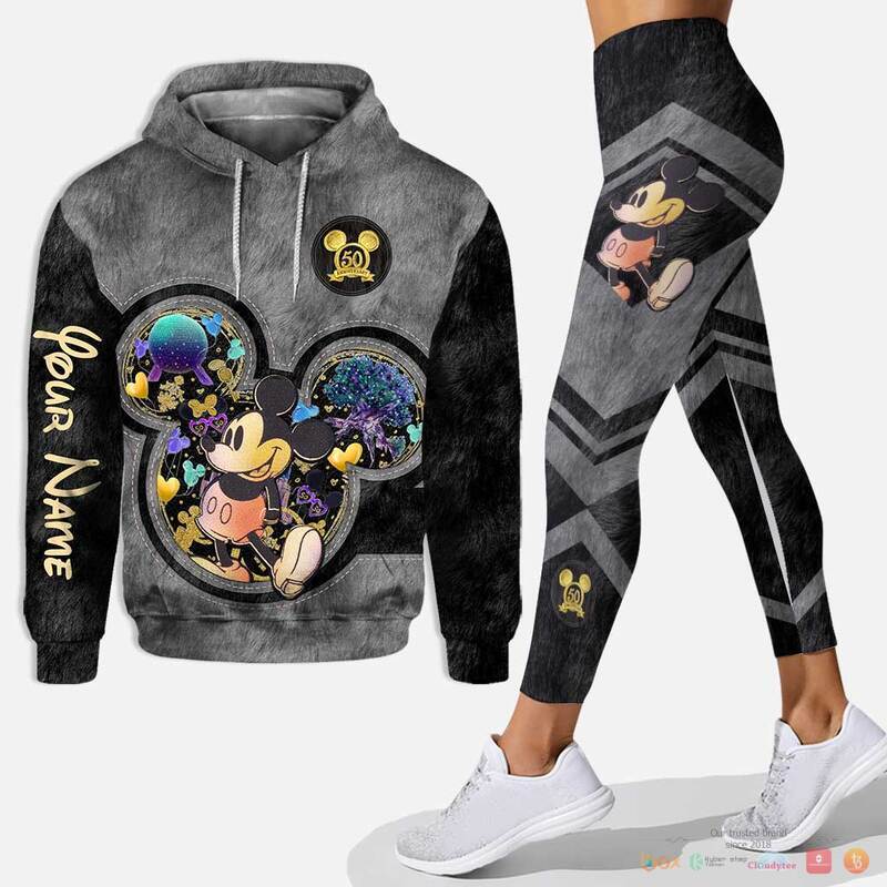 Personalized Mickey Mouse 50 Years Of Magic 3d hoodie, legging 6
