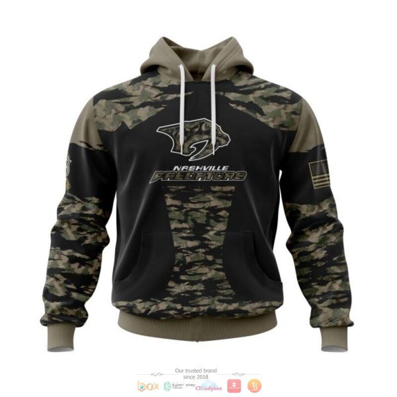 BEST Personalized Nashville Predators green camo custom all over print 3D shirt, hoodie 18