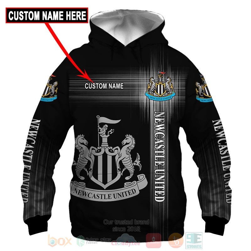 BEST Personalized Newcastle United black custom All Over Print 3D shirt, hoodie 48